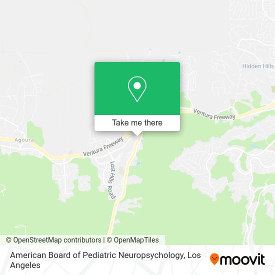 Mapa de American Board of Pediatric Neuropsychology