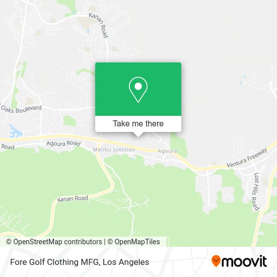 Fore Golf Clothing MFG map