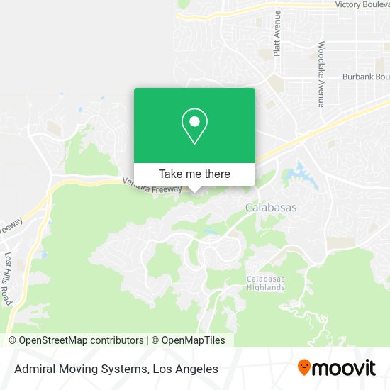Mapa de Admiral Moving Systems