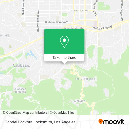Gabriel Lockout Locksmith map
