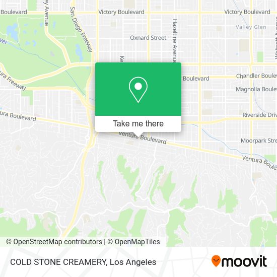 COLD STONE CREAMERY map