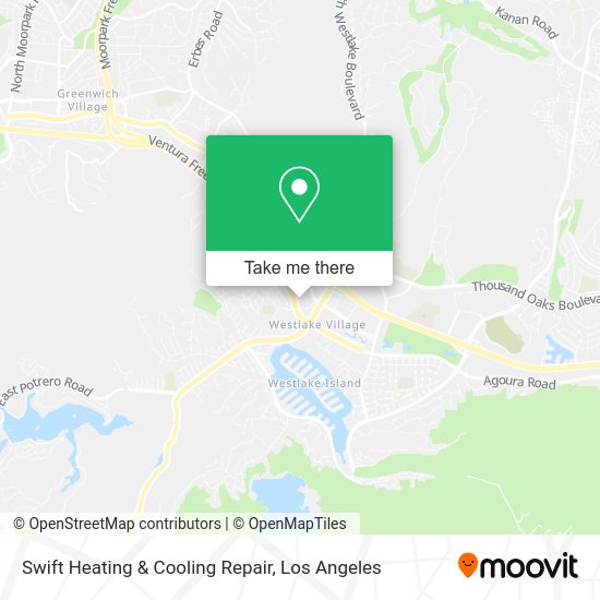Swift Heating & Cooling Repair map