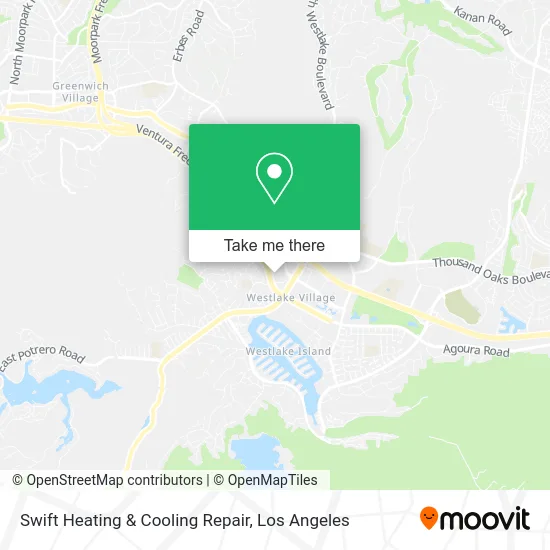 Mapa de Swift Heating & Cooling Repair