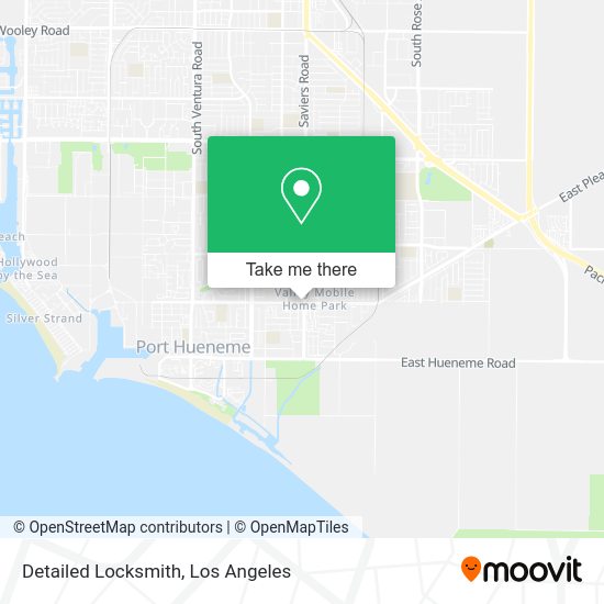 Mapa de Detailed Locksmith