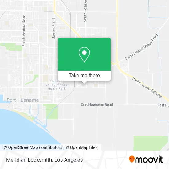 Meridian Locksmith map