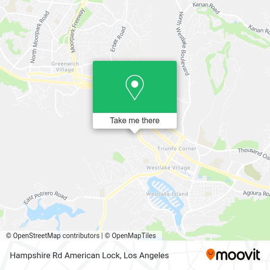 Hampshire Rd American Lock map