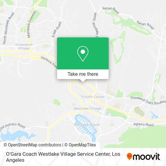 O'Gara Coach Westlake Village Service Center map