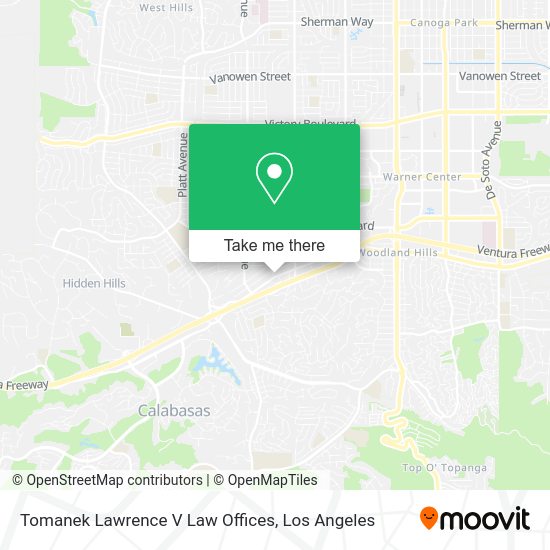 Tomanek Lawrence V Law Offices map