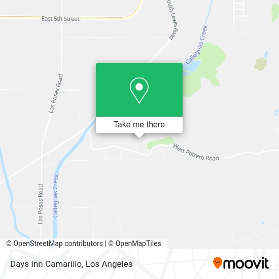 Days Inn Camarillo map