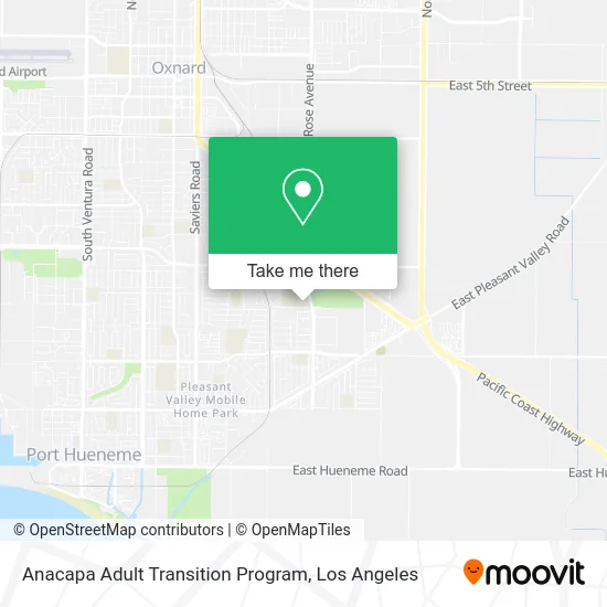 Anacapa Adult Transition Program map