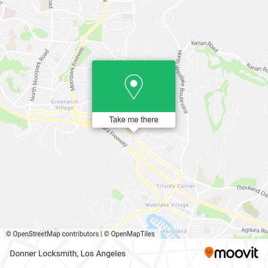 Donner Locksmith map