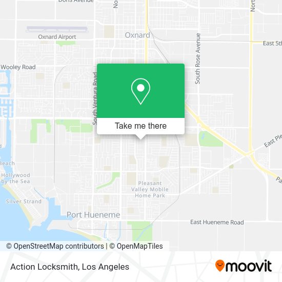 Action Locksmith map