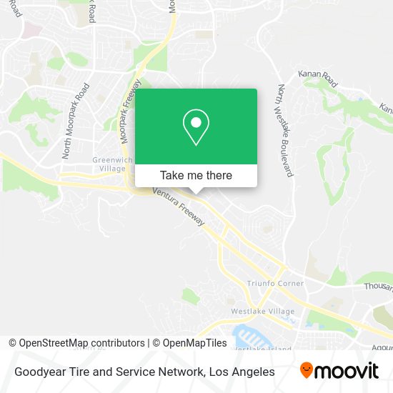 Goodyear Tire and Service Network map