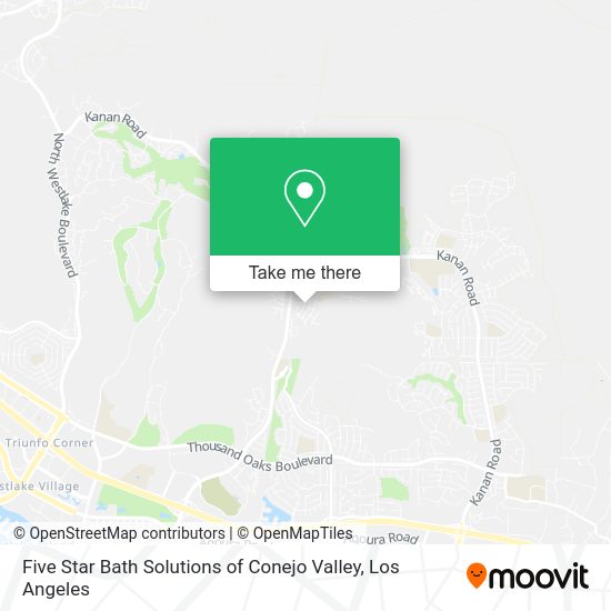 Mapa de Five Star Bath Solutions of Conejo Valley