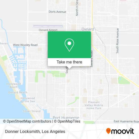 Donner Locksmith map