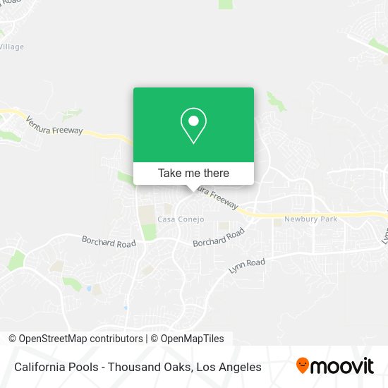 California Pools - Thousand Oaks map