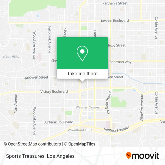 Sports Treasures map