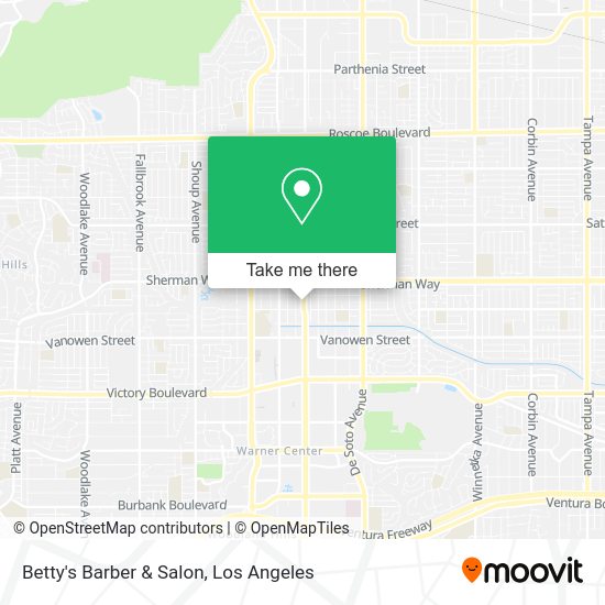 Betty's Barber & Salon map