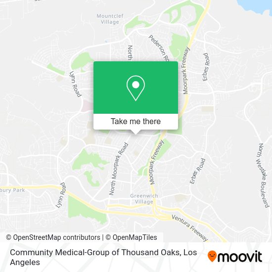 Community Medical-Group of Thousand Oaks map