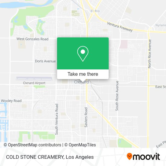 COLD STONE CREAMERY map