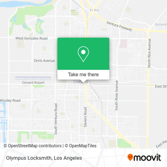 Olympus Locksmith map