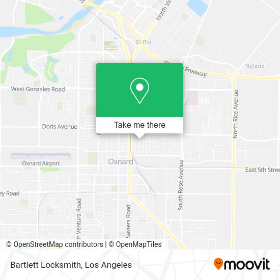 Mapa de Bartlett Locksmith