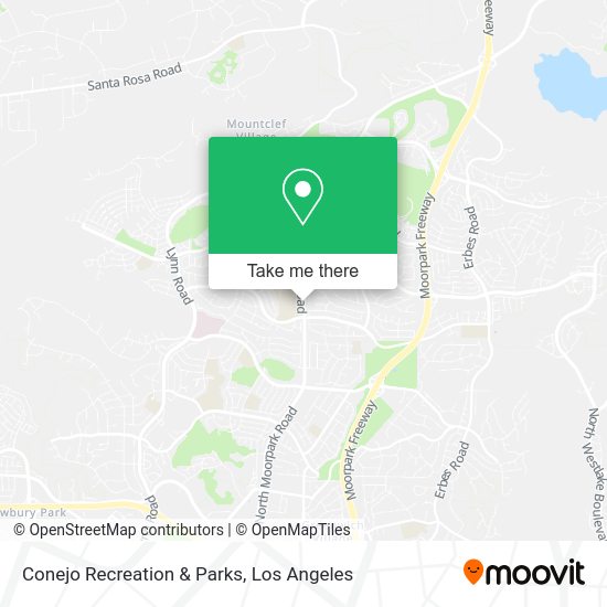 Conejo Recreation & Parks map