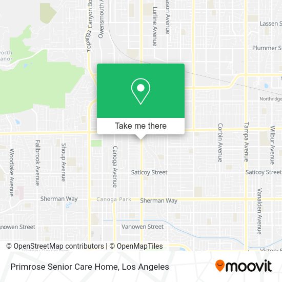 Primrose Senior Care Home map