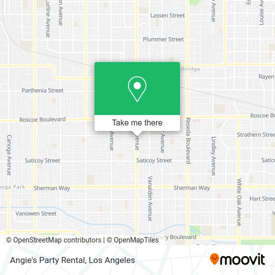 Angie's Party Rental map