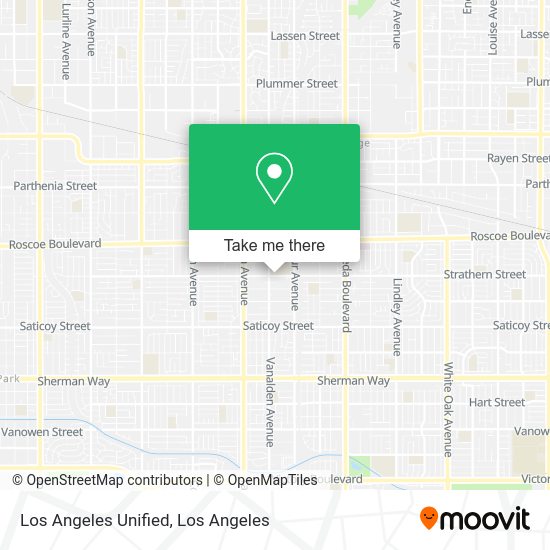 Mapa de Los Angeles Unified
