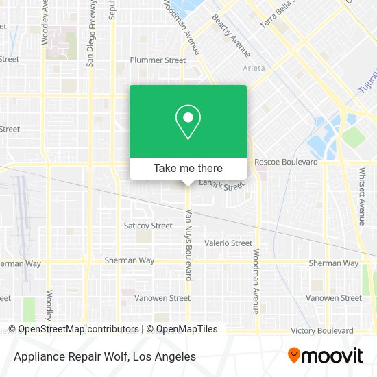 Appliance Repair Wolf map