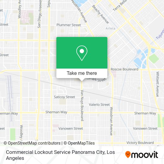 Mapa de Commercial Lockout Service Panorama City