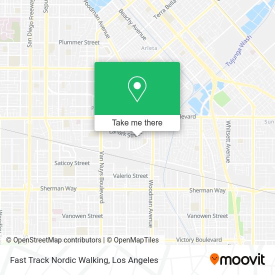 Fast Track Nordic Walking map