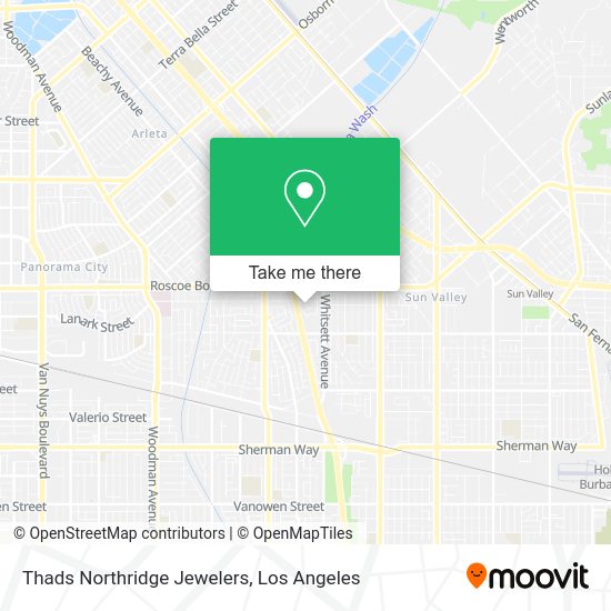 Thads Northridge Jewelers map