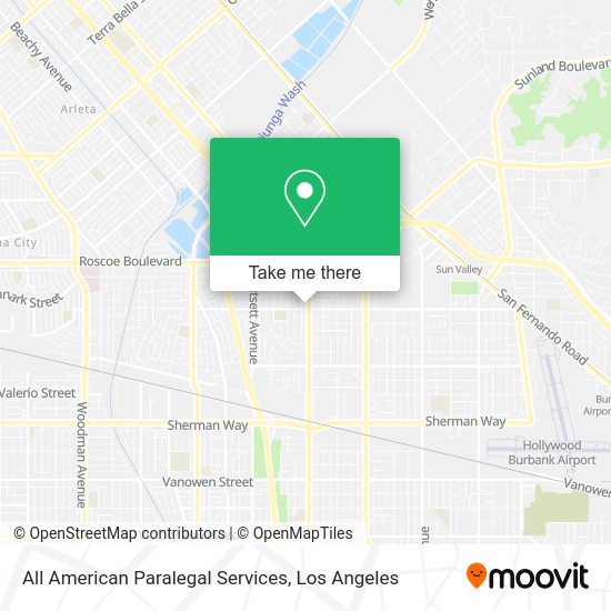 Mapa de All American Paralegal Services