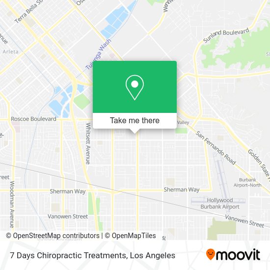 7 Days Chiropractic Treatments map