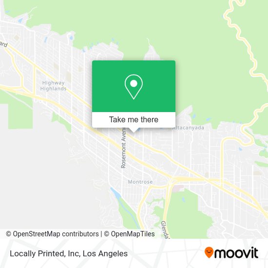Locally Printed, Inc map