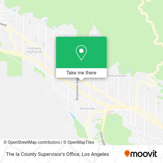 Mapa de The la County Supervisor's Office