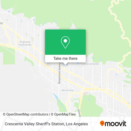Crescenta Valley Sheriff's Station map