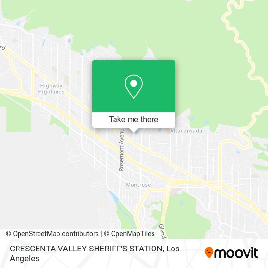 Mapa de CRESCENTA VALLEY SHERIFF'S STATION