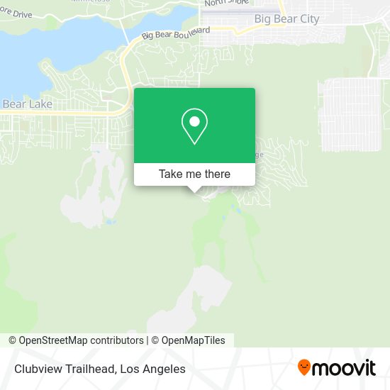 Clubview Trailhead map