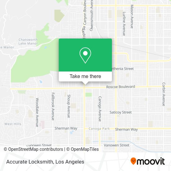 Accurate Locksmith map