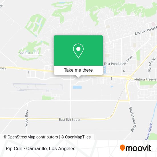 Mapa de Rip Curl - Camarillo