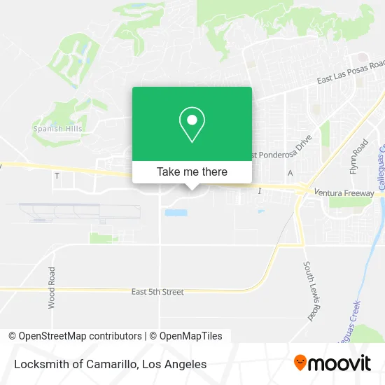 Locksmith of Camarillo map
