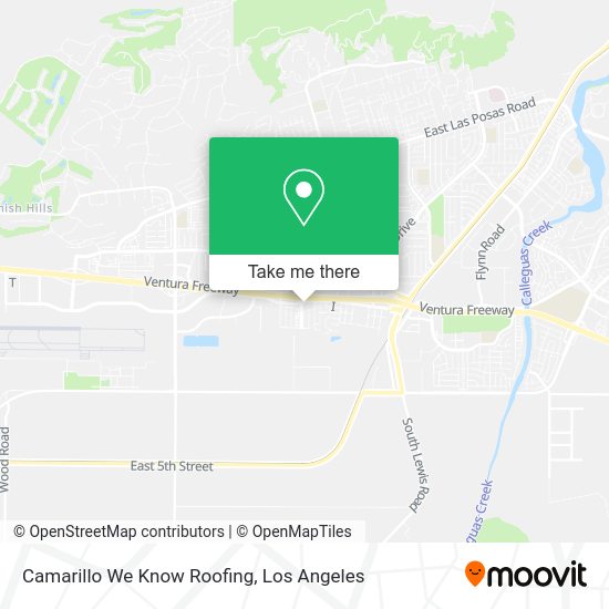 Mapa de Camarillo We Know Roofing