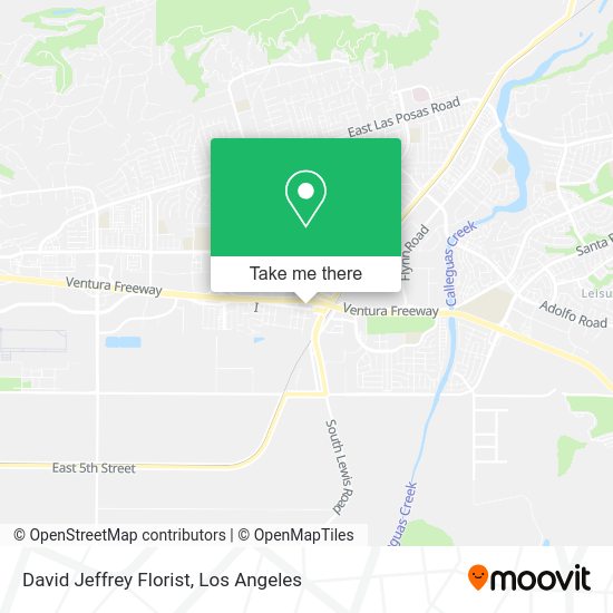 David Jeffrey Florist map