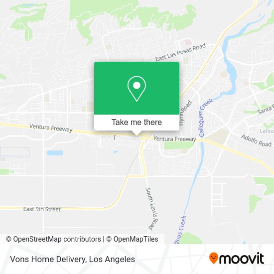 Vons Home Delivery map