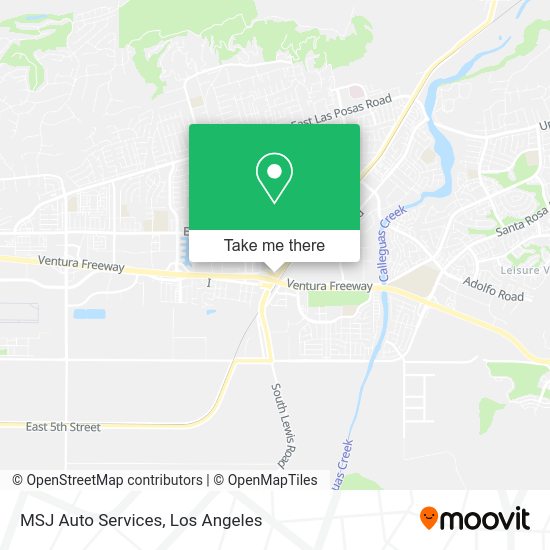 Mapa de MSJ Auto Services