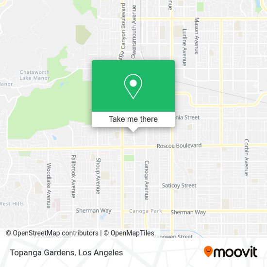 Topanga Gardens map