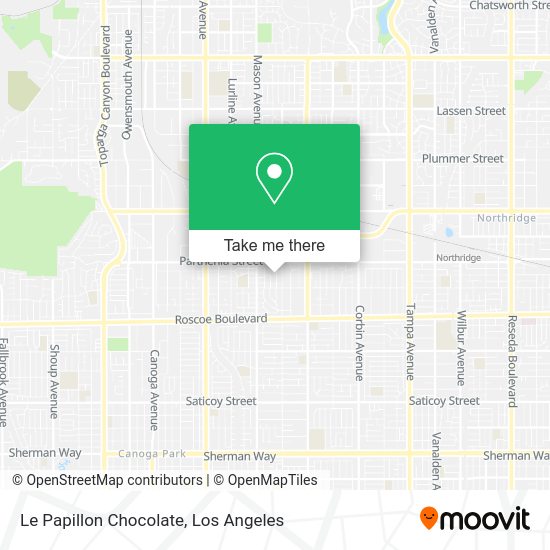 Le Papillon Chocolate map